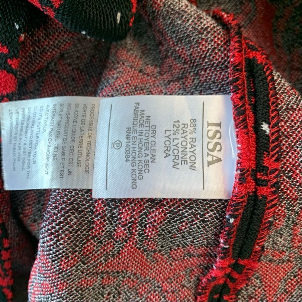 ISSA LONDON RED MIDI DRESS - Picture 15 of 15